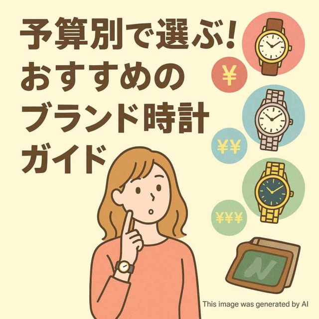 予算別で選ぶ！おすすめのブランド時計ガイド