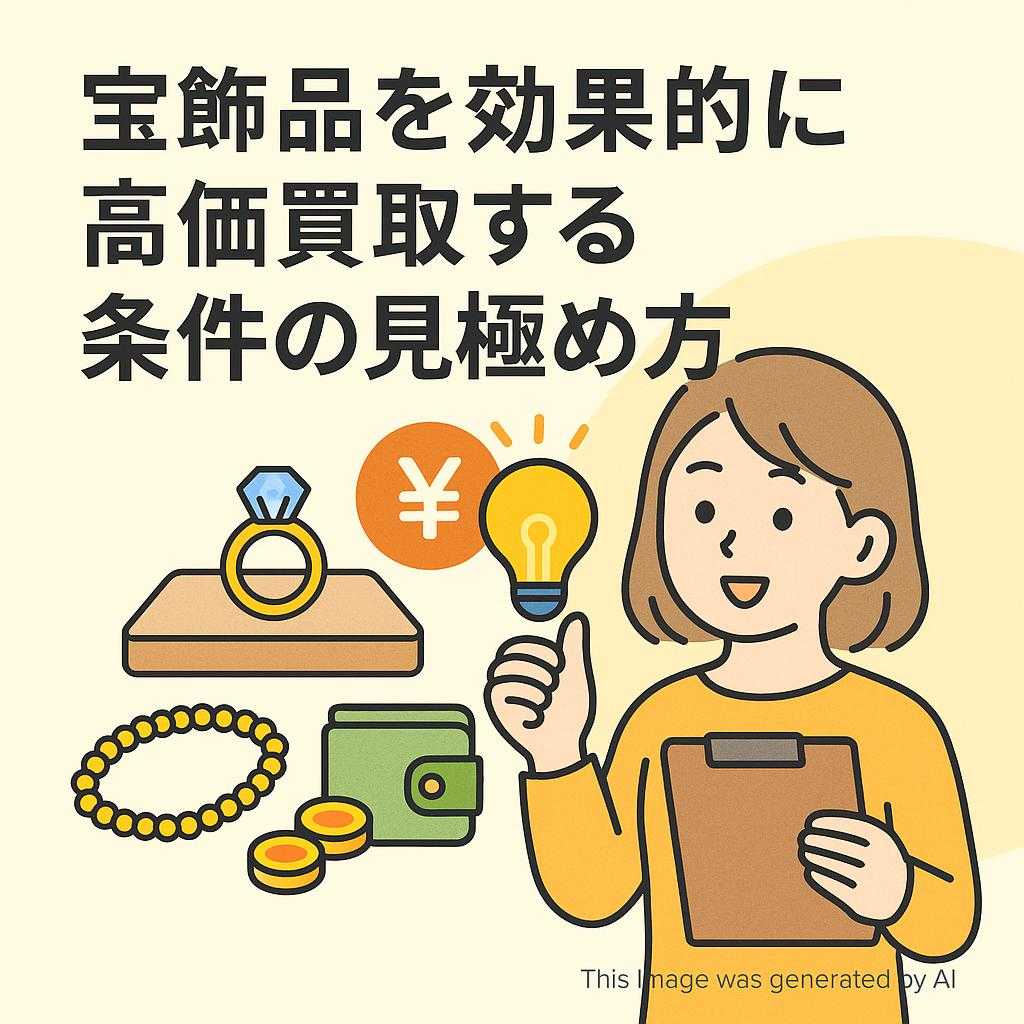 宝飾品を効果的に高価買取する条件の見極め方