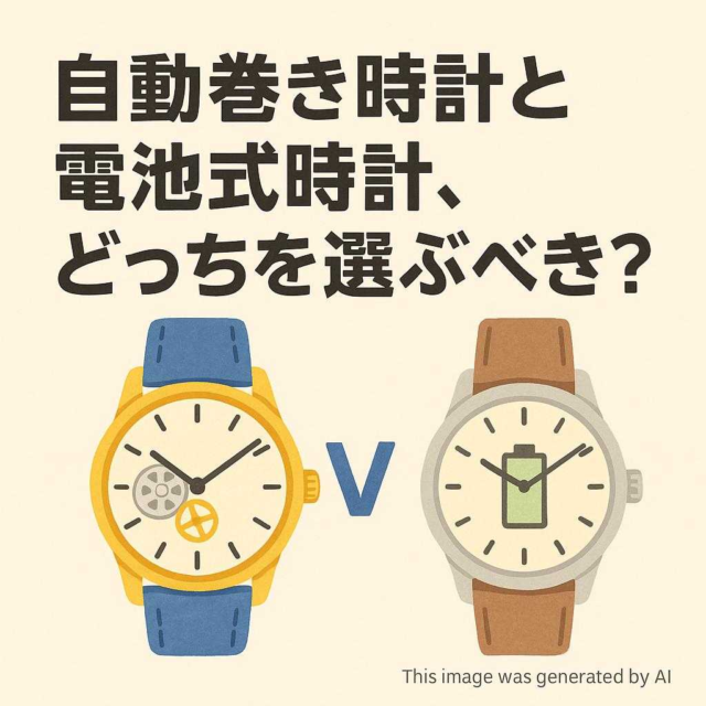 自動巻き時計と電池式時計、どっちを選ぶべき？