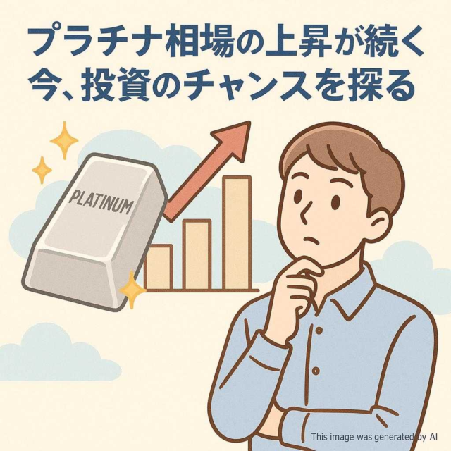 プラチナ相場の上昇が続く今、投資のチャンスを探る
