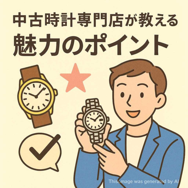 中古時計専門店が教える魅力のポイント