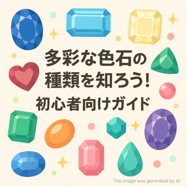 多彩な色石の種類を知ろう!初心者向けガイド