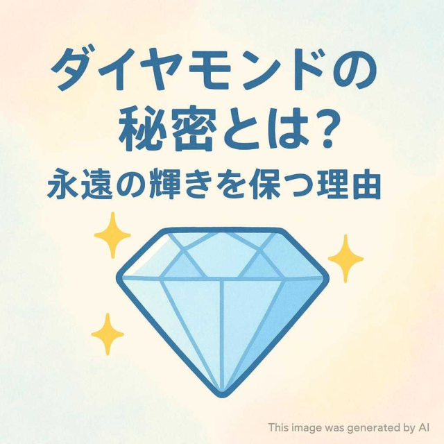 ダイヤモンドの秘密とは？永遠の輝きを保つ理由