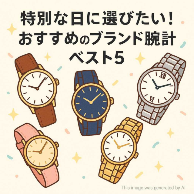 特別な日に選びたい！おすすめのブランド腕時計ベスト5