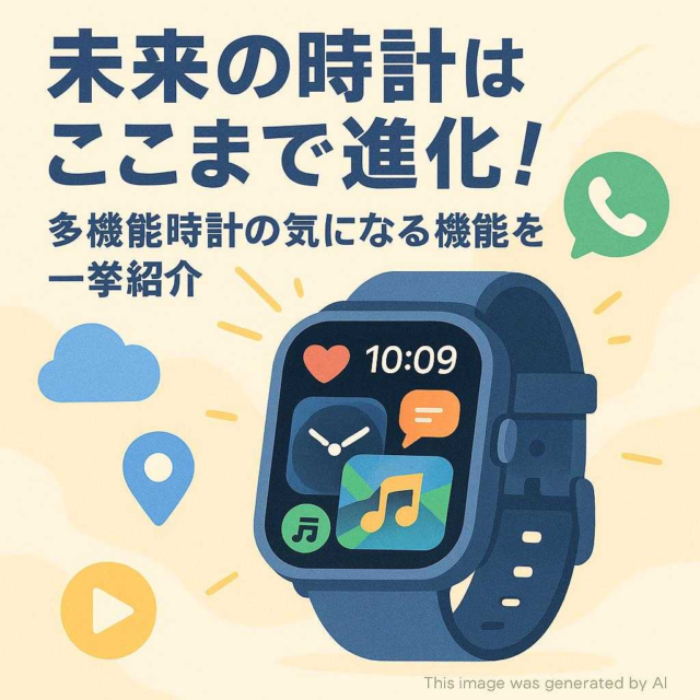 未来の時計はここまで進化！多機能時計の気になる機能を一挙紹介