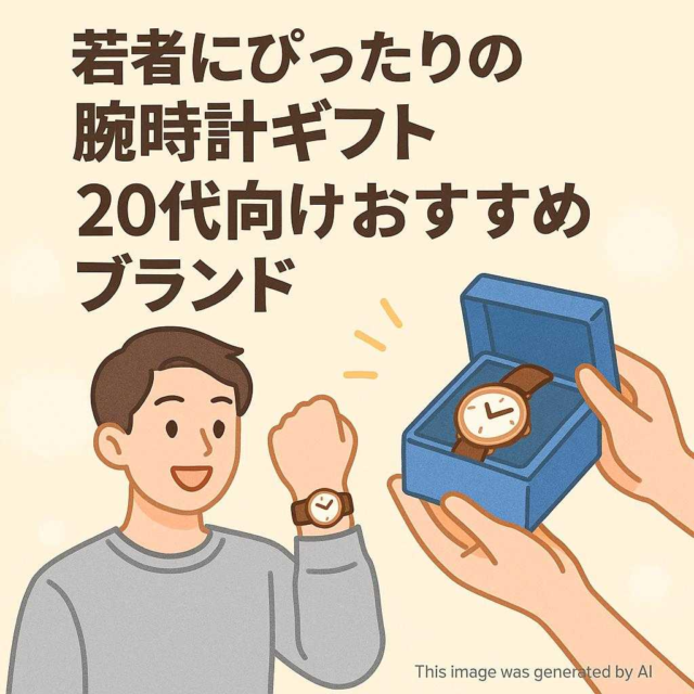 若者にぴったりの腕時計ギフト・20代向けおすすめブランド