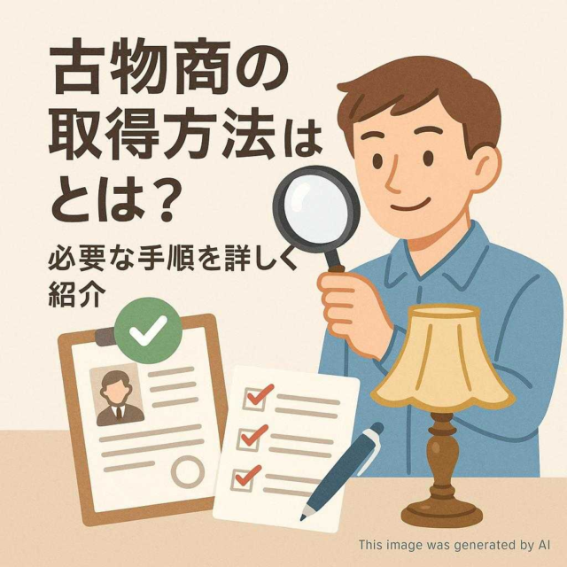 古物商の取得方法とは? 必要な手順を詳しく紹介