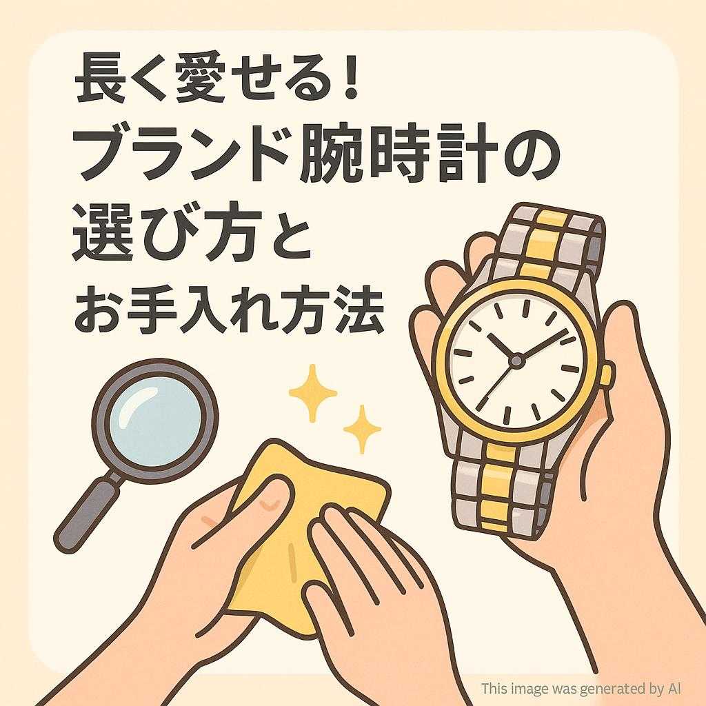 長く愛せる！ブランド腕時計の選び方とお手入れ方法
