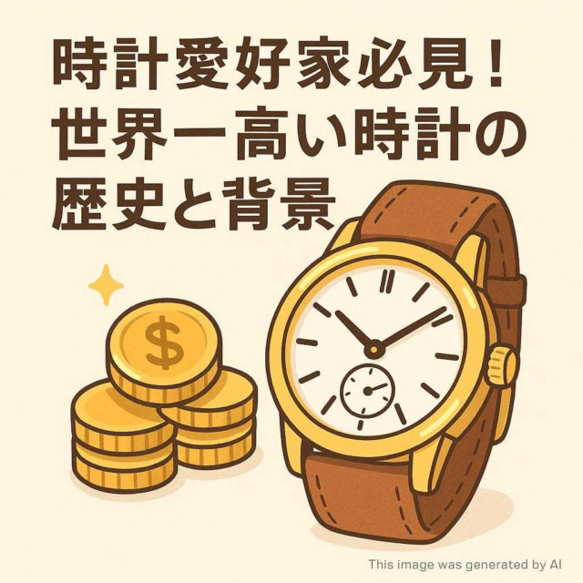 時計愛好家必見! 世界一高い時計の歴史と背景