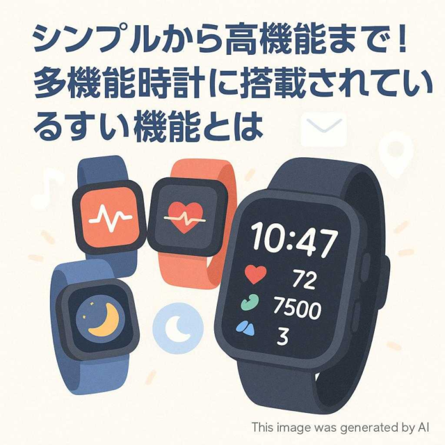 シンプルから高機能まで！多機能時計に搭載されているすごい機能とは