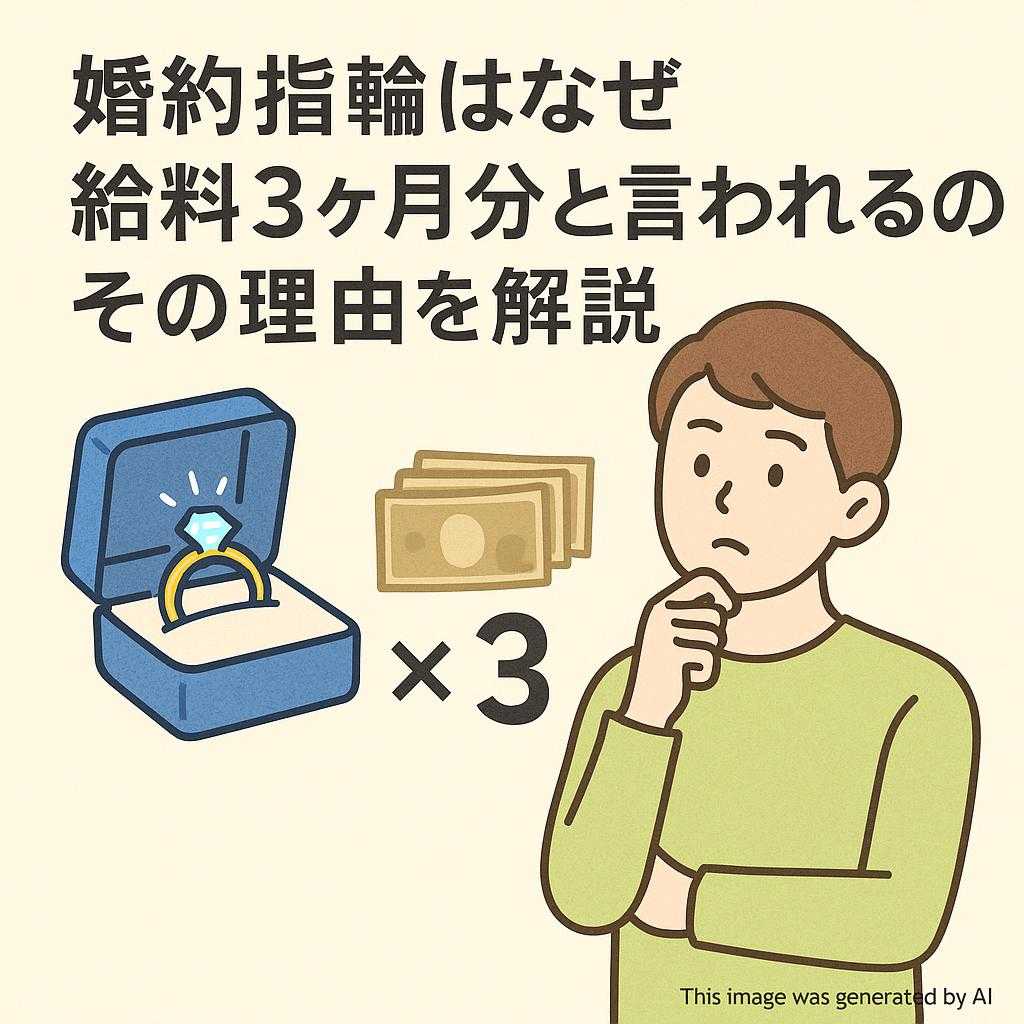 婚約指輪はなぜ給料3ヶ月分と言われるのか?その理由を解説
