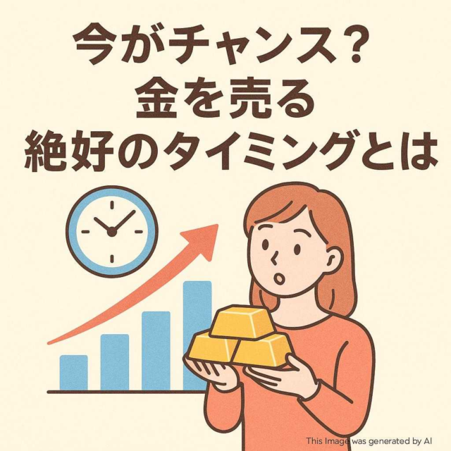 今がチャンス？金を売る絶好のタイミングとは