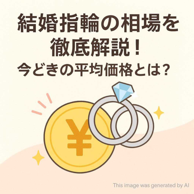 結婚指輪の相場を徹底解説！今どきの平均価格とは？