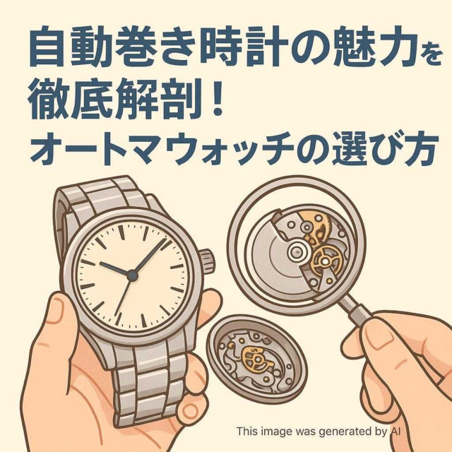 自動巻き時計の魅力を徹底解剖！オートマウォッチの選び方