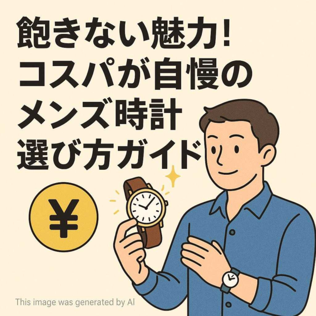 飽きない魅力！コスパが自慢のメンズ時計選び方ガイド