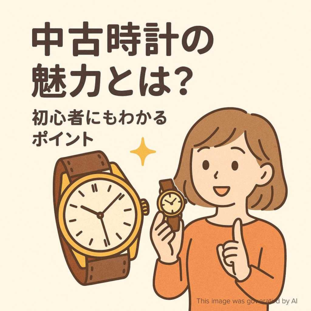 中古時計の魅力とは？初心者にもわかるポイント