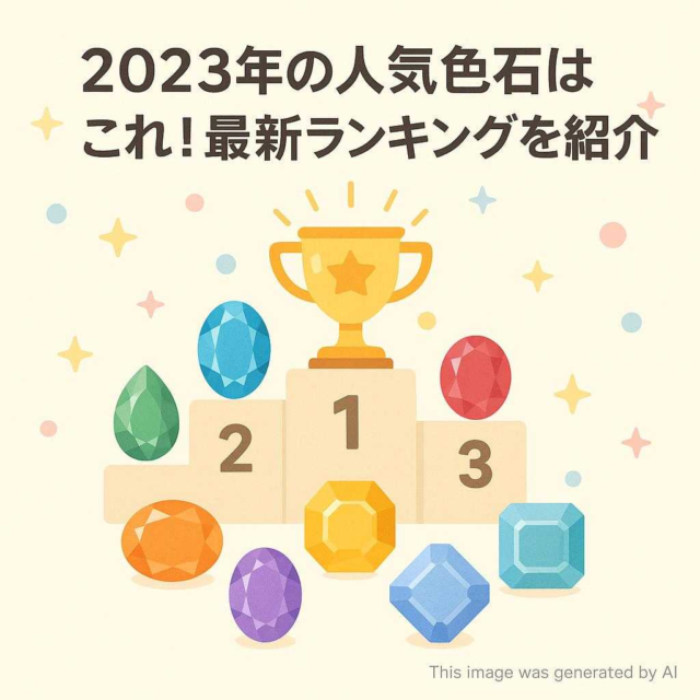 2023年の人気色石はこれ！最新ランキングを紹介