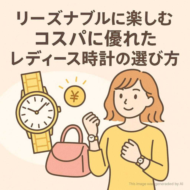 リーズナブルに楽しむ　コスパに優れたレディース時計の選び方