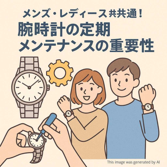メンズ・レディース共通！腕時計の定期メンテナンスの重要性