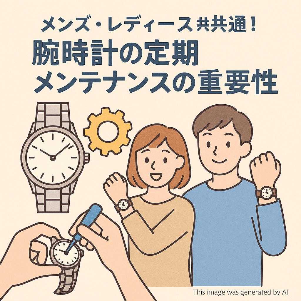 メンズ・レディース共通!腕時計の定期メンテナンスの重要性