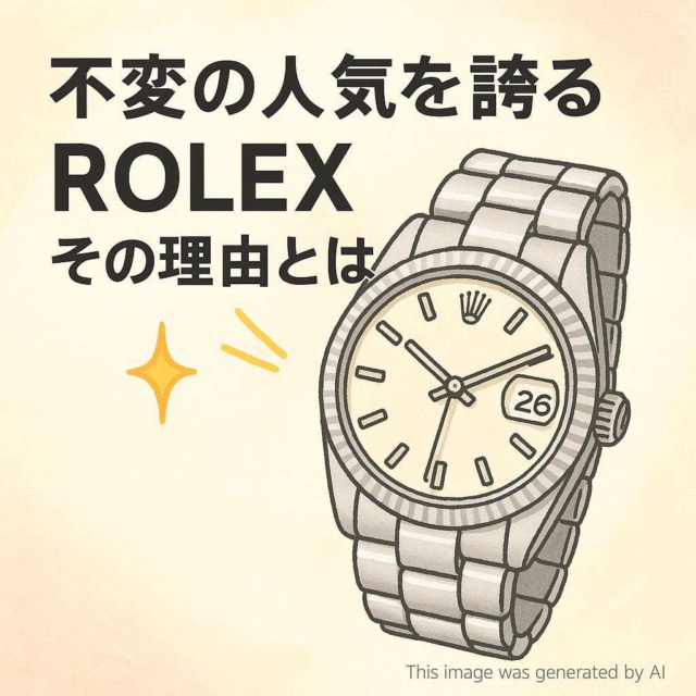 不変の人気を誇るROLEX、その理由とは