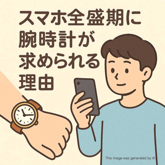 スマホ全盛期に腕時計が求められる理由