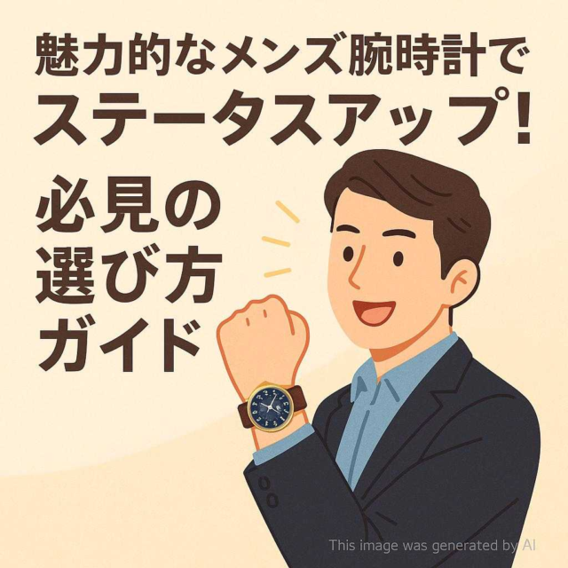魅力的なメンズ腕時計でステータスアップ！必見の選び方ガイド