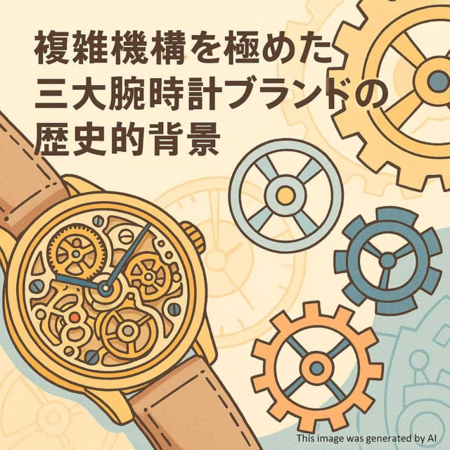 複雑機構を極めた三大腕時計ブランドの歴史的背景
