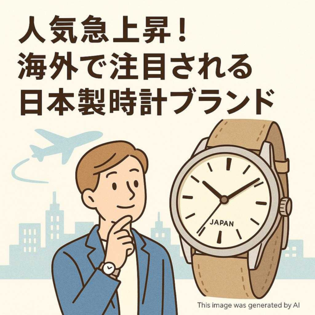 人気急上昇！海外で注目される日本製時計ブランド