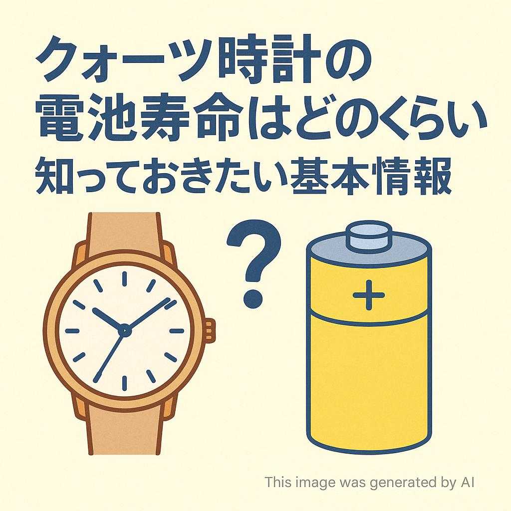 クォーツ時計の電池寿命はどのくらい？知っておきたい基本情報