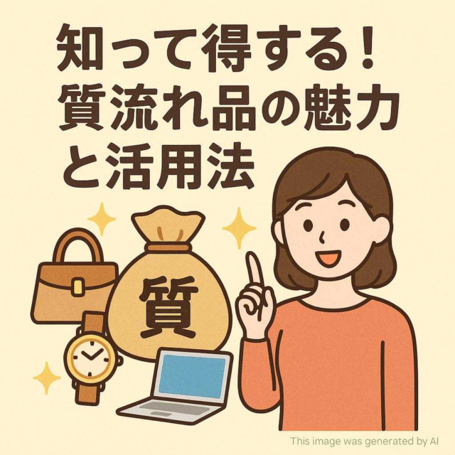 知って得する！質流れ品の魅力と活用法