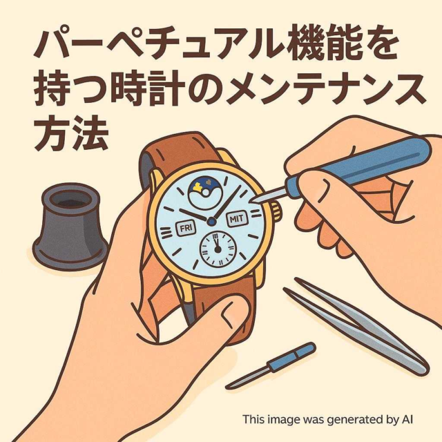 パーペチュアル機能を持つ時計のメンテナンス方法