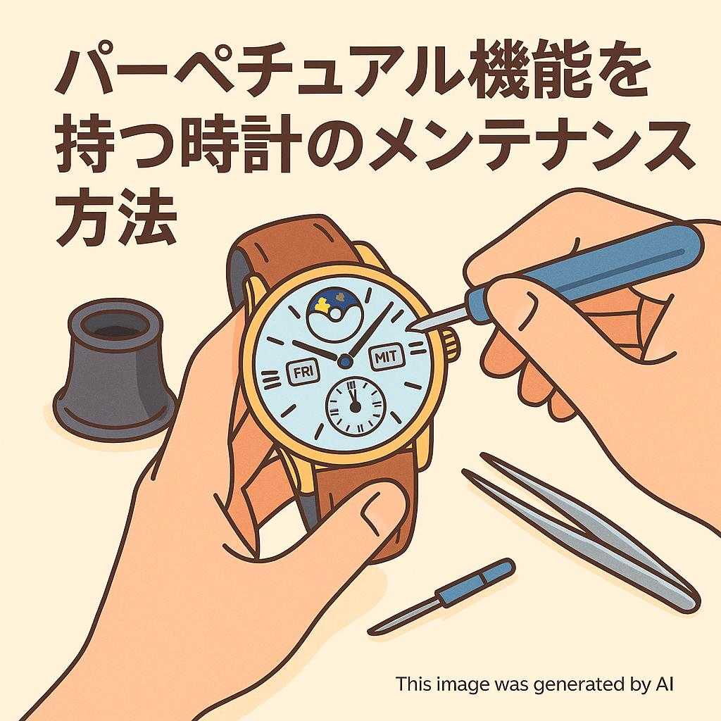 パーペチュアル機能を持つ時計のメンテナンス方法