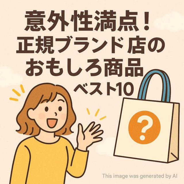 意外性満点！正規ブランド店のおもしろ商品ベスト10