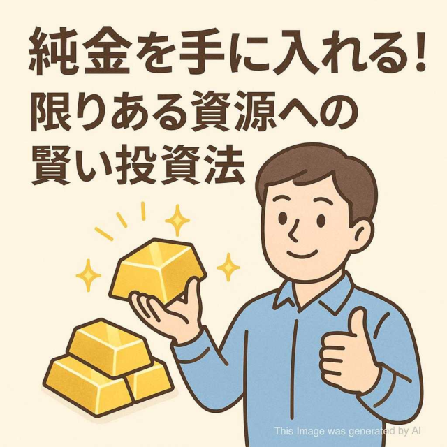 純金を手に入れる！限りある資源への賢い投資法