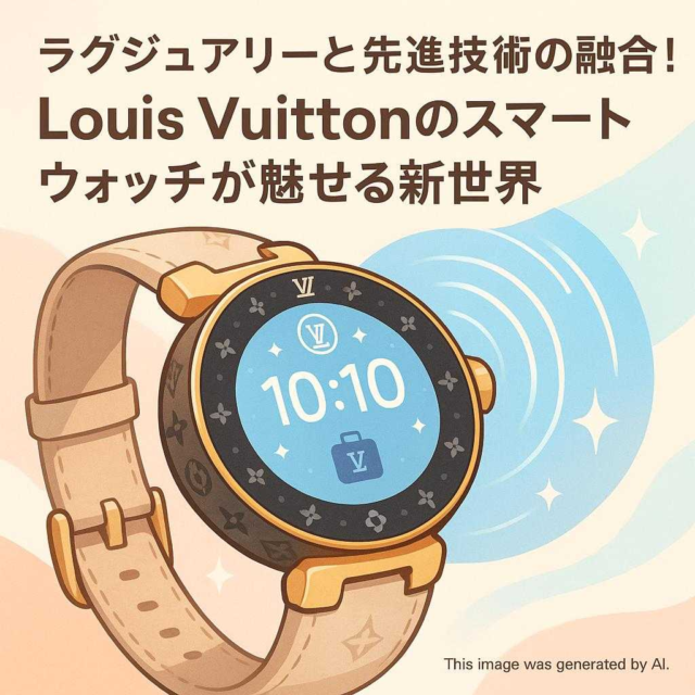 ラグジュアリーと先進技術の融合！Louis Vuittonのスマートウォッチが魅せる新世界