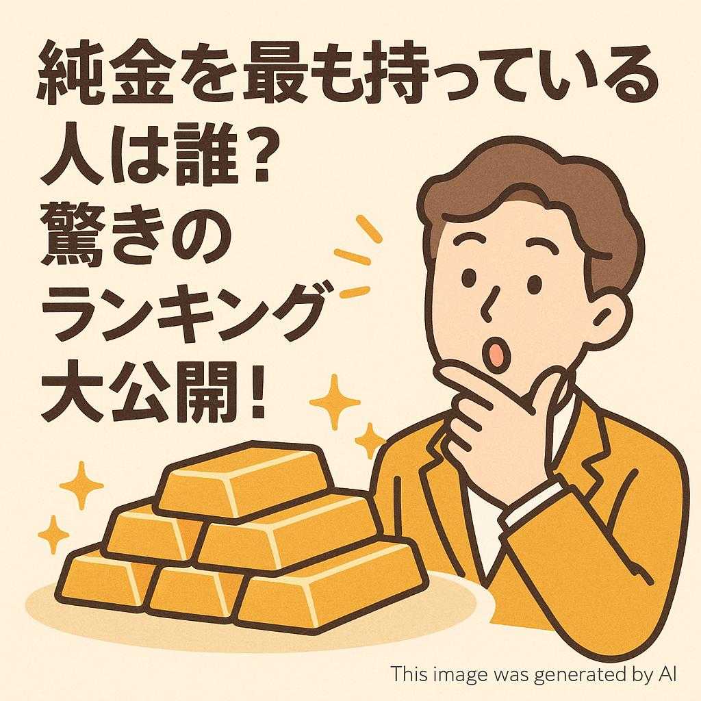 純金を最も持っている人は誰？驚きのランキング大公開！