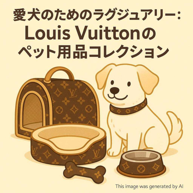 愛犬のためのラグジュアリー：Louis Vuittonのペット用品コレクション