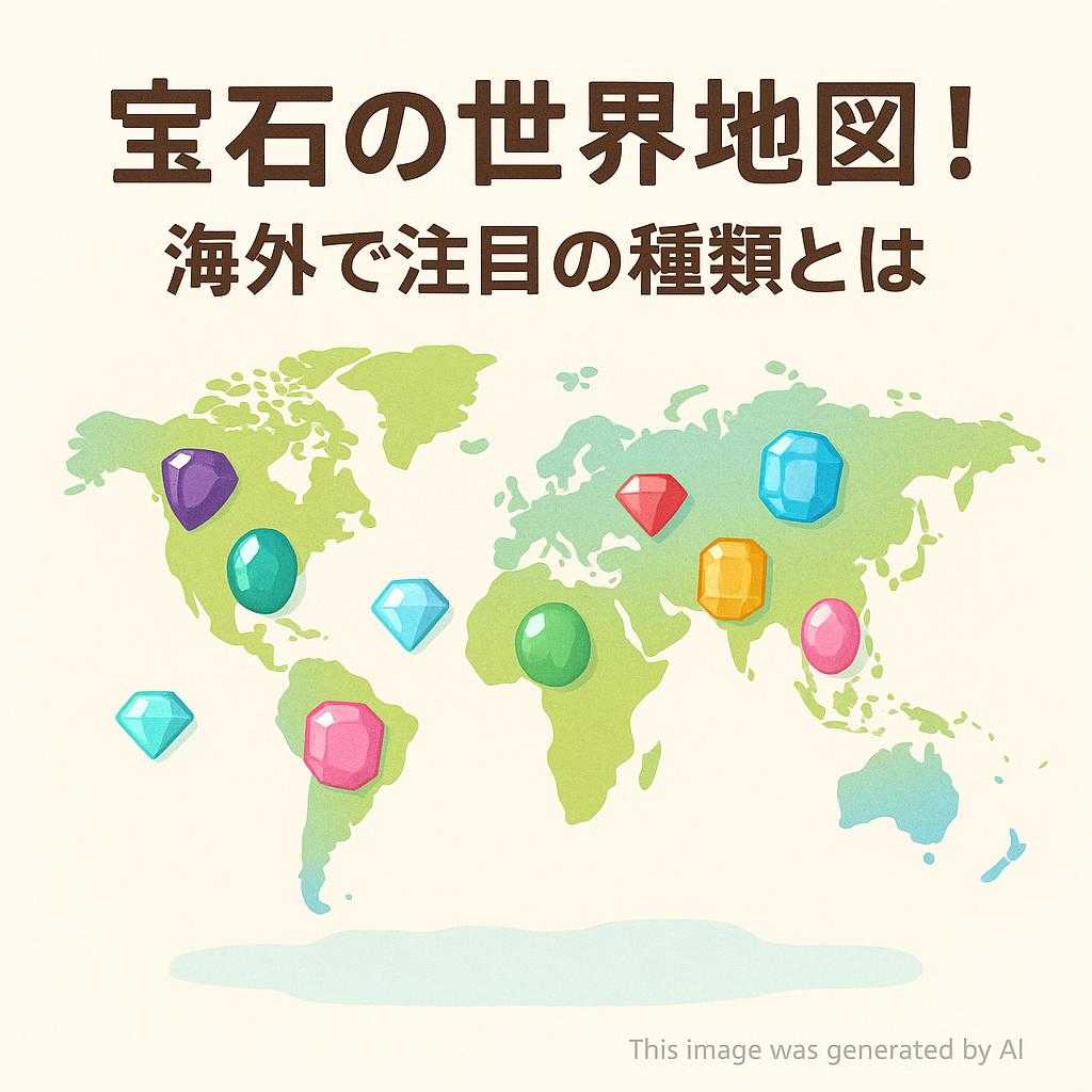 宝石の世界地図!海外で注目の種類とは