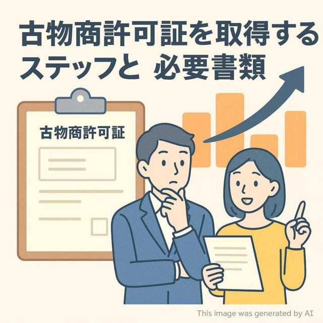 古物商許可証を取得するステップと必要書類