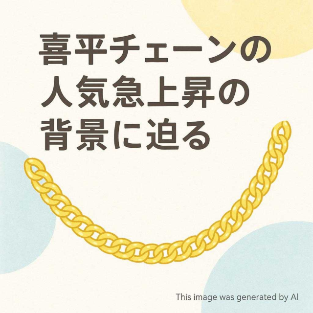 喜平チェーンの人気急上昇の背景に迫る