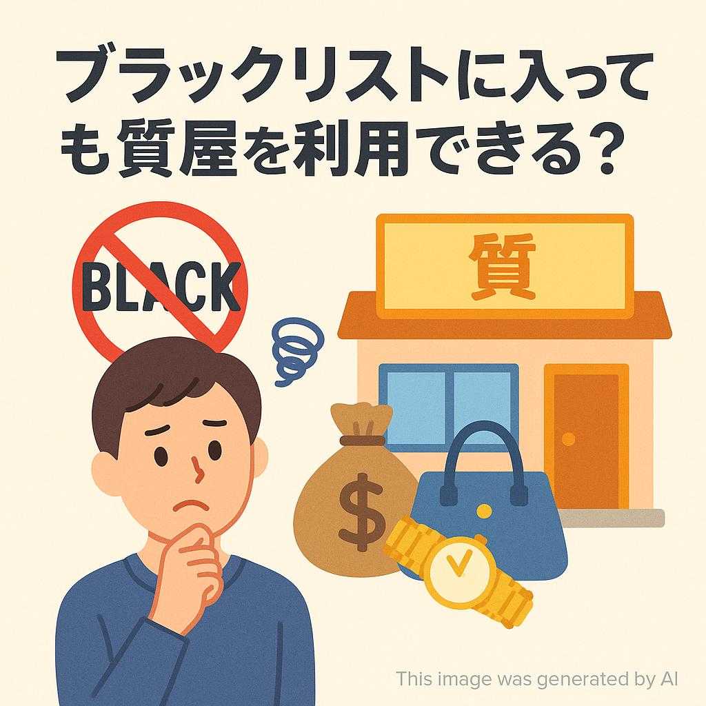 ブラックリストに入っても質屋を利用できる?