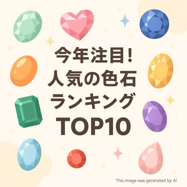 今年注目！人気の色石ランキングTOP10