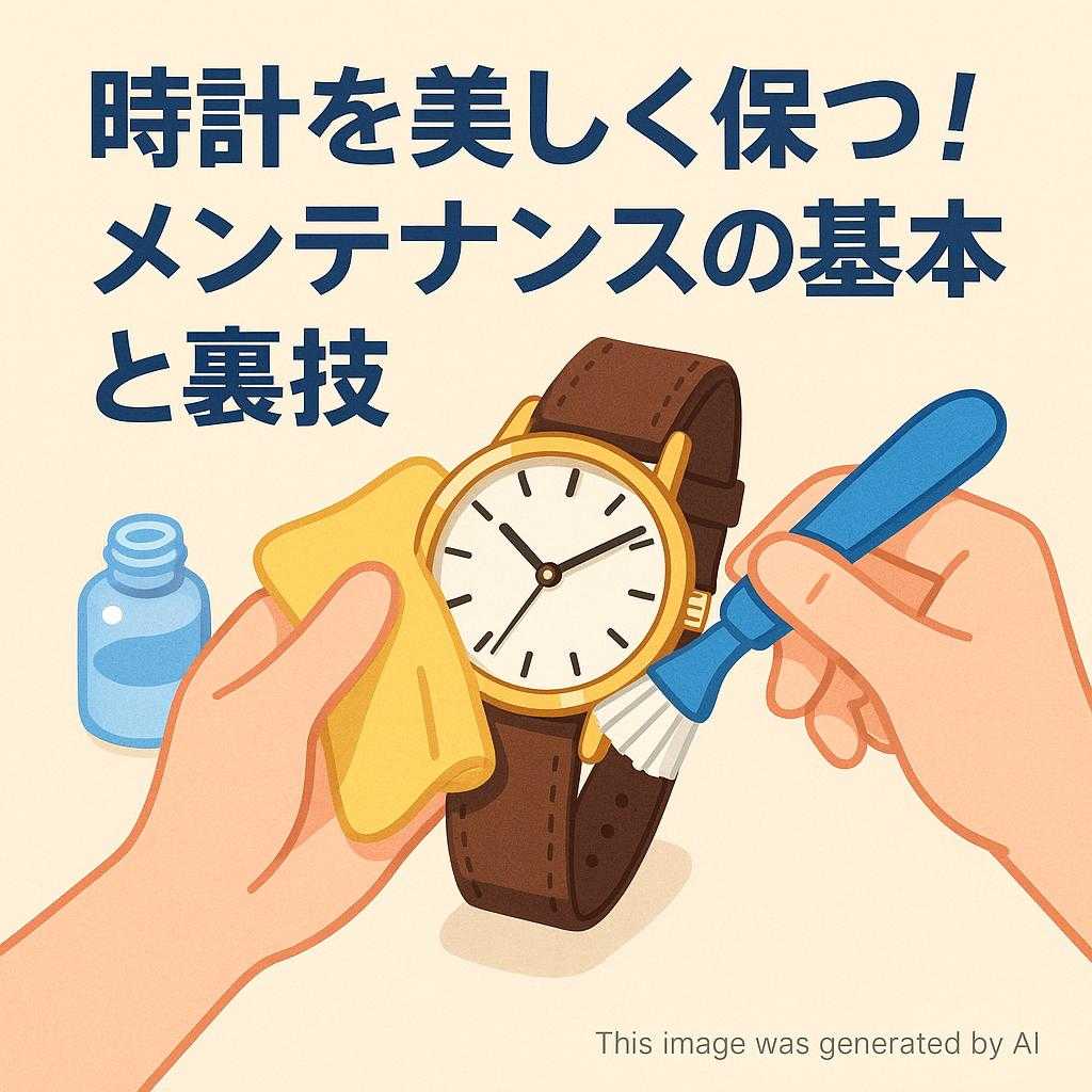 時計を美しく保つ！メンテナンスの基本と裏技