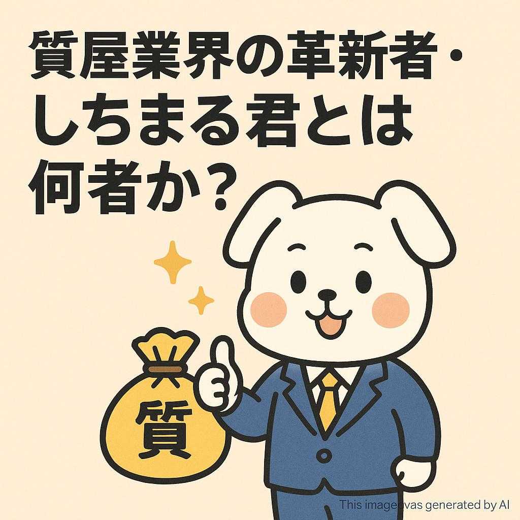 質屋業界の革新者・しちまる君とは何者か？