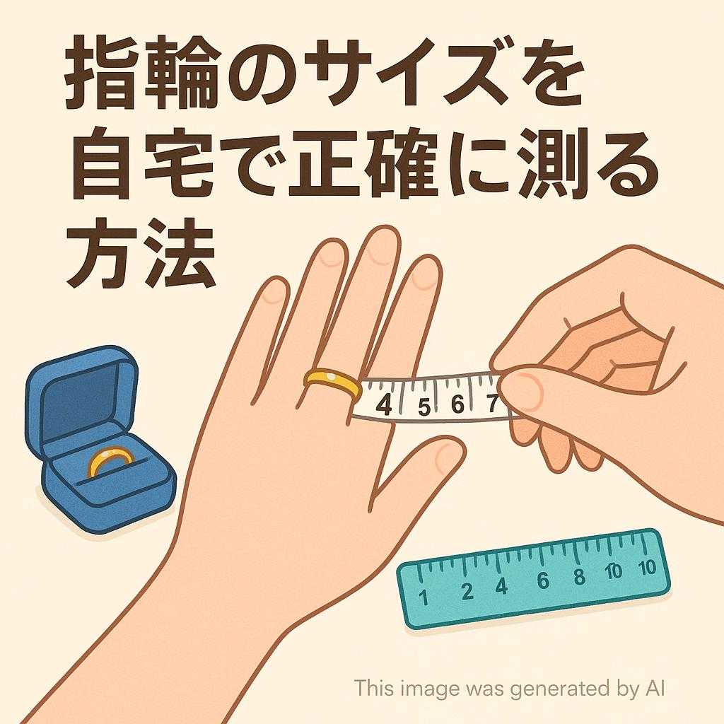 指輪のサイズを自宅で正確に測る方法