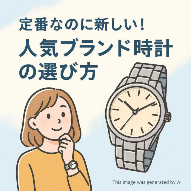 定番なのに新しい！人気ブランド時計の選び方