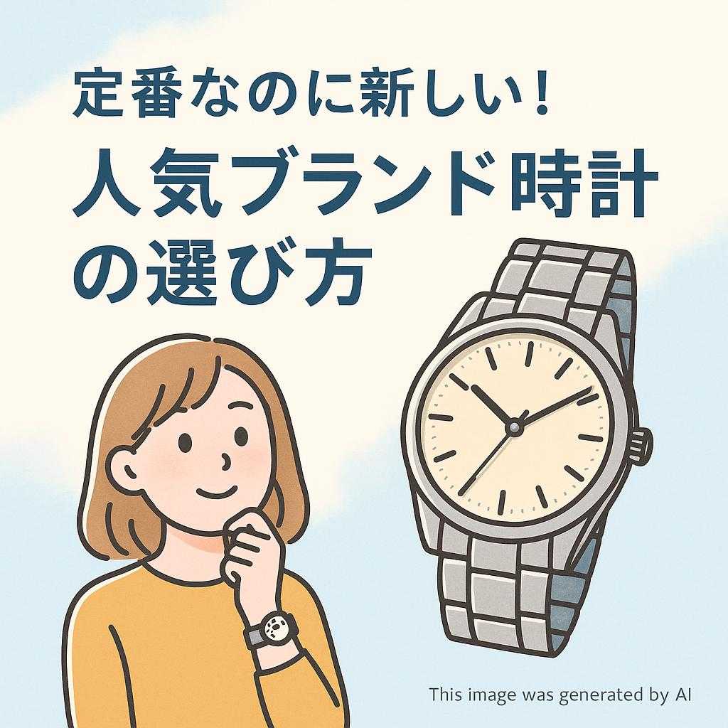 定番なのに新しい！人気ブランド時計の選び方