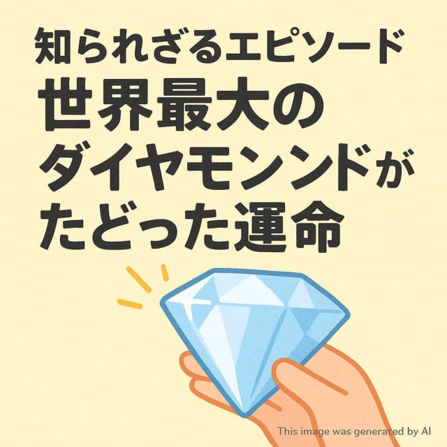 知られざるエピソード 世界最大のダイヤモンドがたどった運命