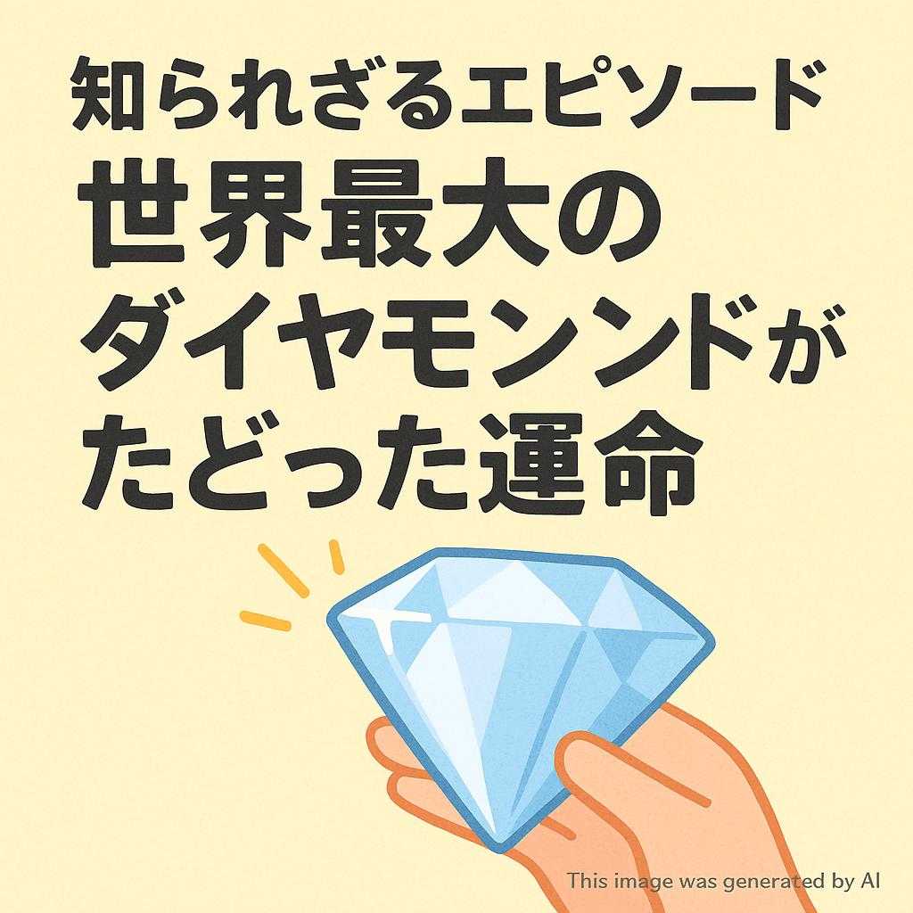 知られざるエピソード 世界最大のダイヤモンドがたどった運命